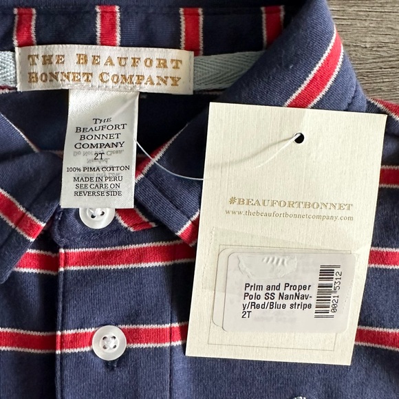 The Beaufort Bonnet Co. Kids Prim & Proper Polo. Size 2T (Boy). NWT! - Picture 2 of 7